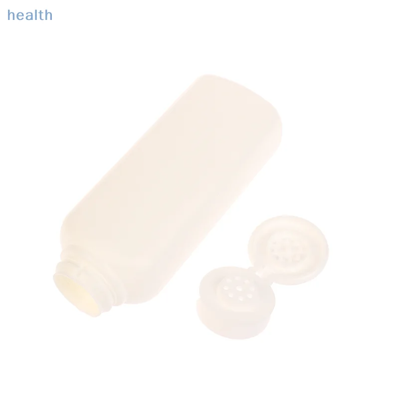 Bottiglia di talco da 150 g Dispenser di polvere cosmetica riutilizzabile Contenitore di polvere di plastica PE Bottiglie di vasi vuote