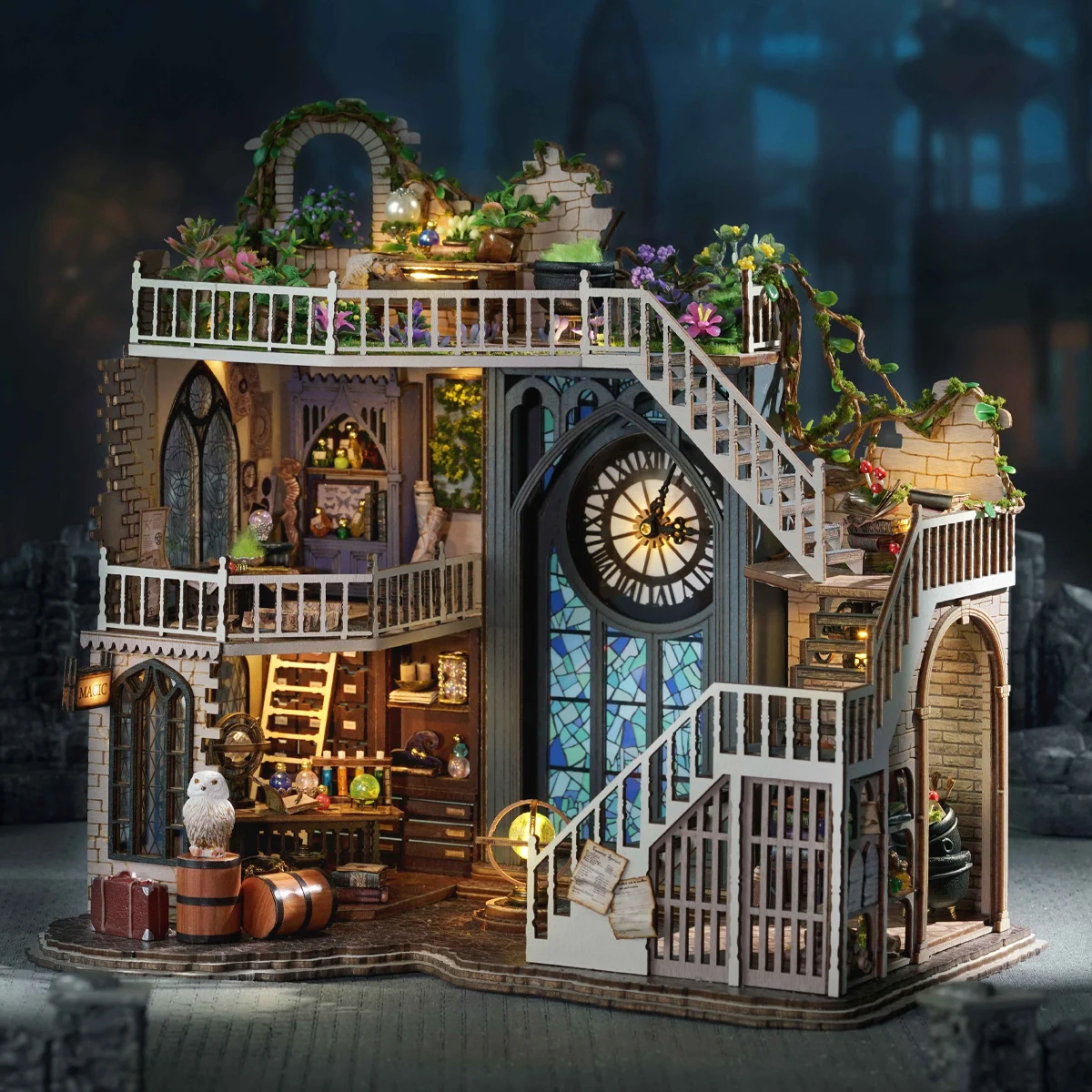 

Набор мини для кукольного домика «сделай сам», деревянные 3D пазлы, сборные строительные модели, Креативные украшения для комнаты и спальни