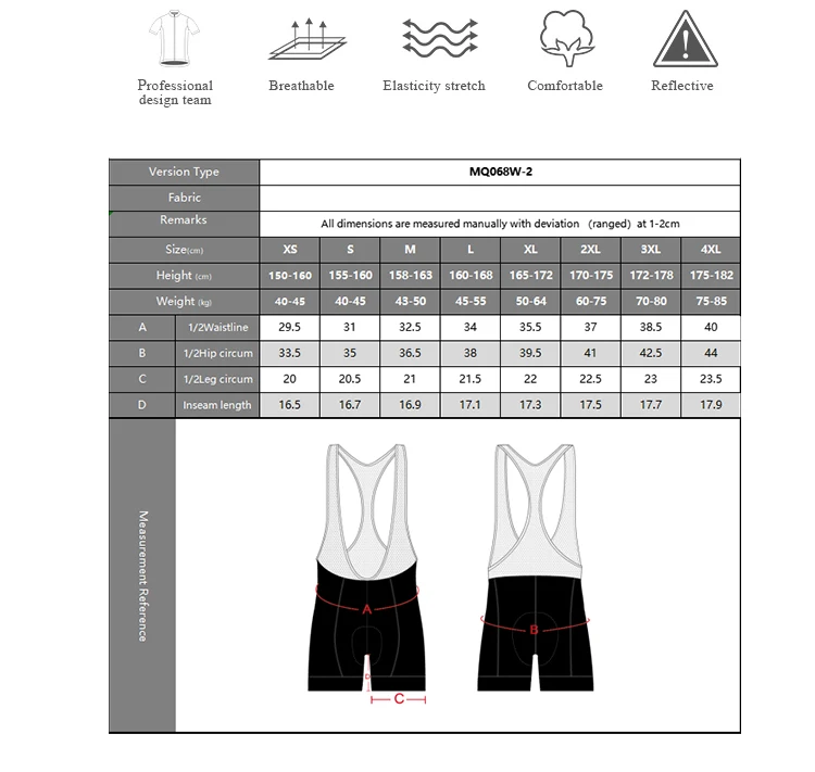 Mcycle Nahtlose gepolsterte Fahrrad-Trägerhose für Damen, atmungsaktiv, schnell trocknend, Sport-Shorts, anpassbare Fahrrad-Strumpfhose im Großhandel – Detail 4