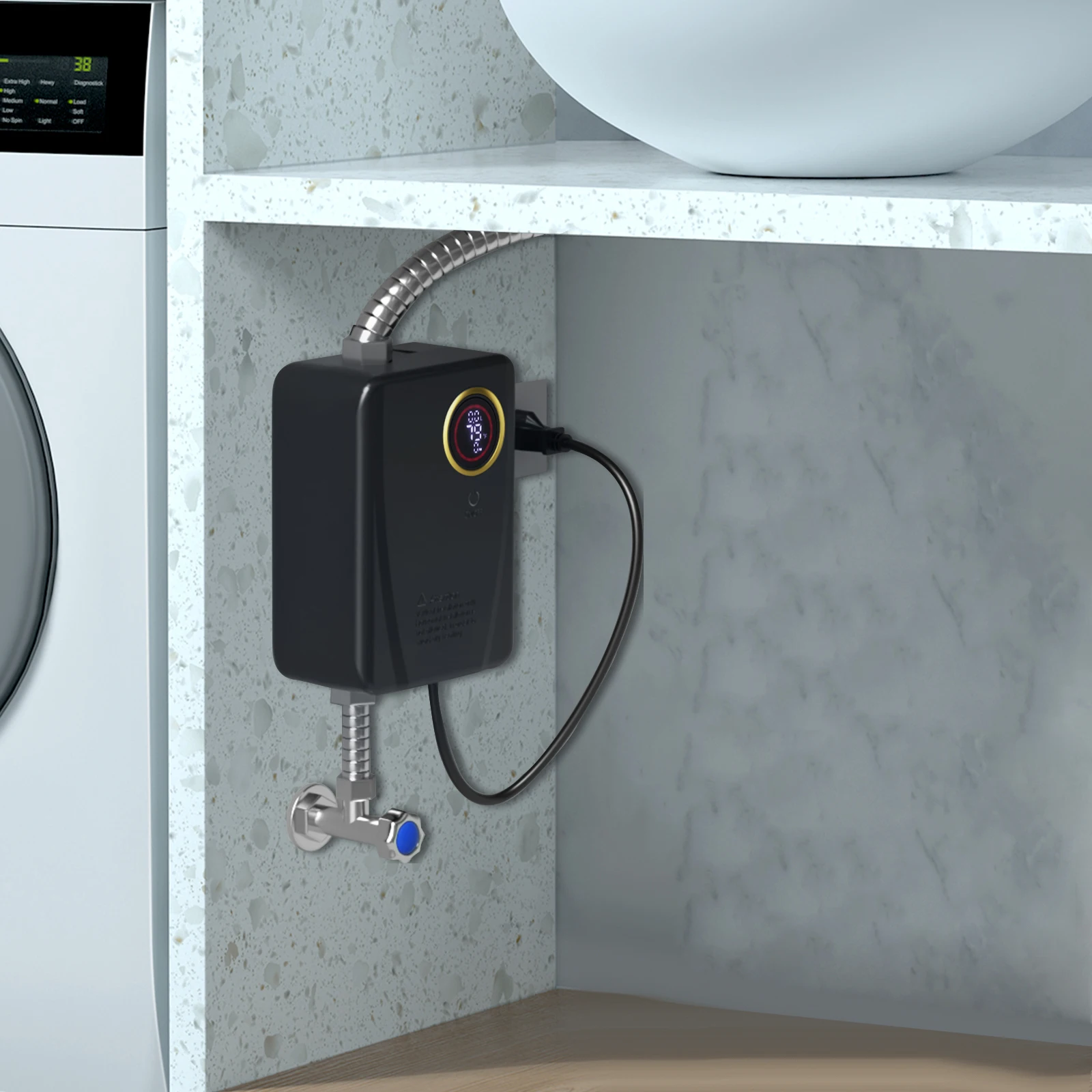 

Водонагреватель 110В 3000Вт из нержавеющей стали, мини-бойлер для кухни, бытовой нагреватель воды