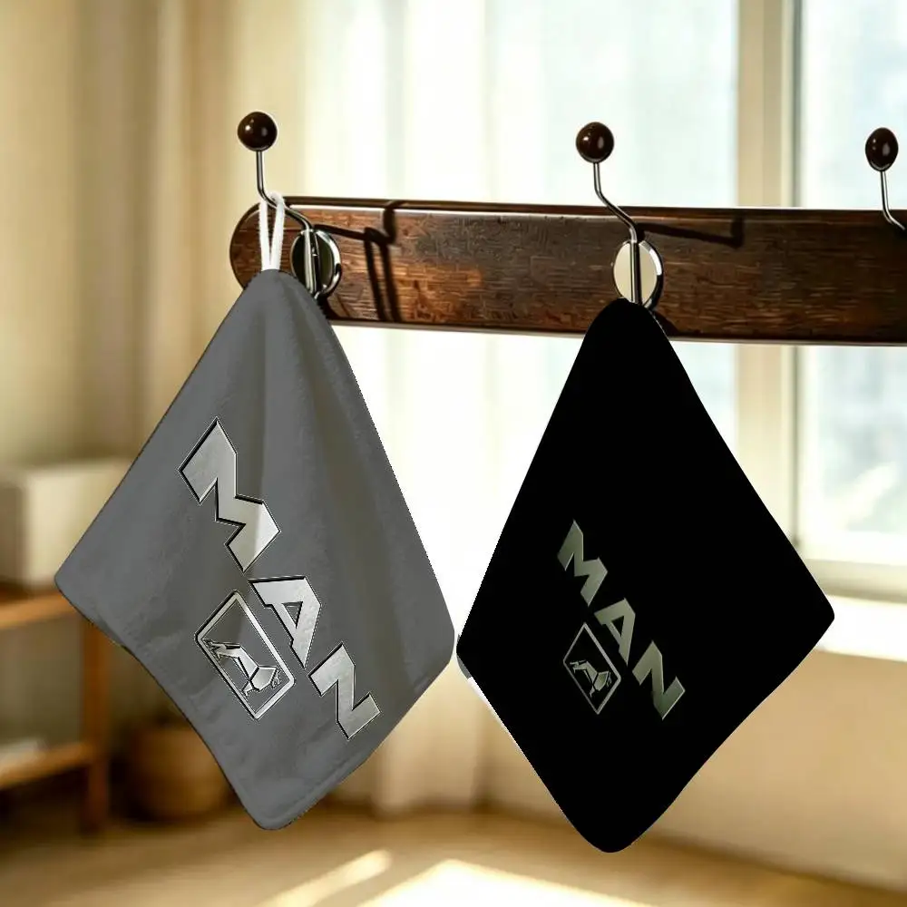 Geometric Lion Graphic, Minimalist Animal Pattern Decor Home Polyester Hanging Kitchen Hand Towel Durable Wear Resistant