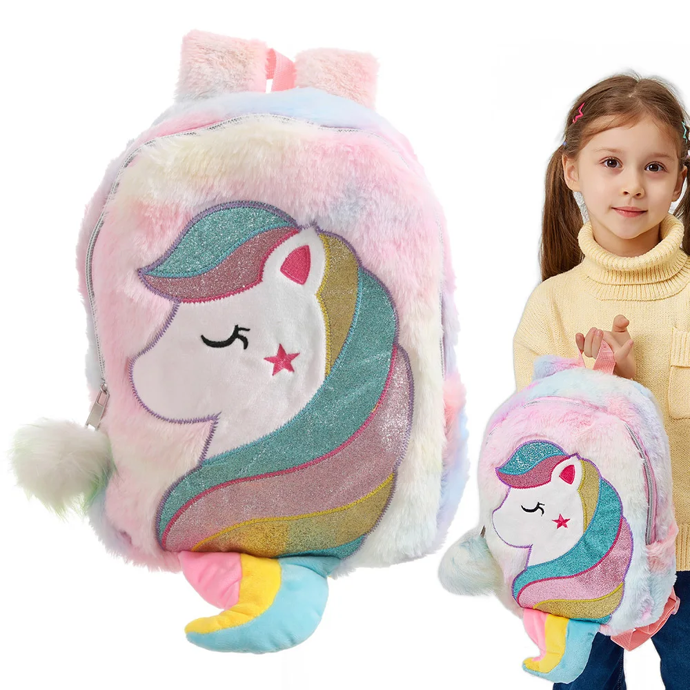 New Cartoon Unicorn School Bags for Girls Sweet Toddler Backpacks Children School Backpack for Kindergarten Mochila Escolar