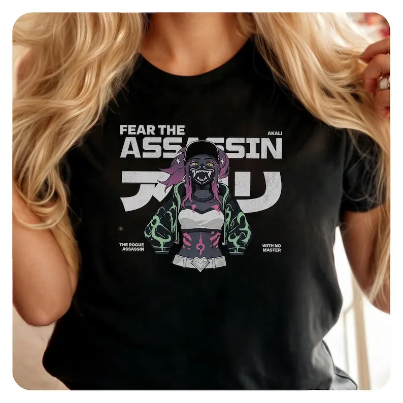 Shirt KDA Akali, Gamer Gift, Softstyle Tee, Video Game Fan Shirt, Unisex Top