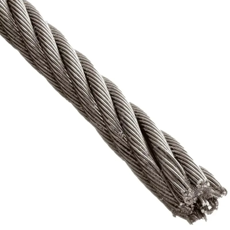 

Galvanized Strand Round Steel Wire Rope Stainless Steel 12mm Two-strand