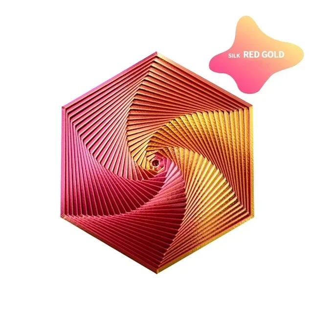 3D Printed Fractal Fidget Hexagon 7cm Portable Playing Sensory Anti-stress Toy Desktop Ornament Kid Toy Visual Gifts Mystery Box 4