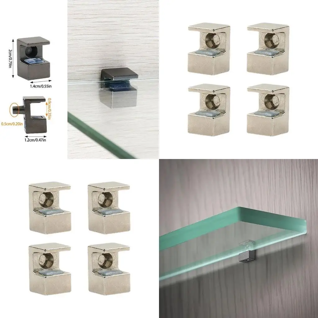 Titulares paneles vidrio prácticos ajustables para sala estar y cocina 4pcs 37jd