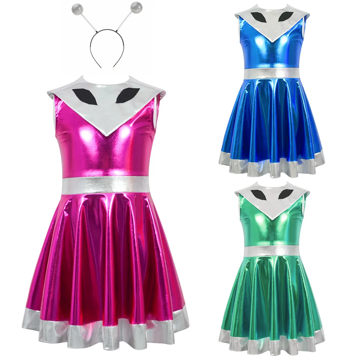 

New loween Robot Monster Costume Dr Alien Alien Role-plang Women's Clothing Stage Performance Traditional Chinese Cos...