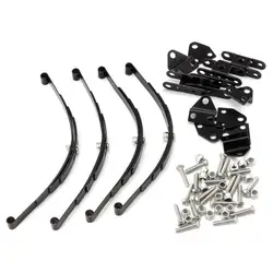 Vendita calda 4 pezzi 1/10 molle a balestra Set telaio Highlift per 1/10 D90 RC Crawler parti di automobili nere