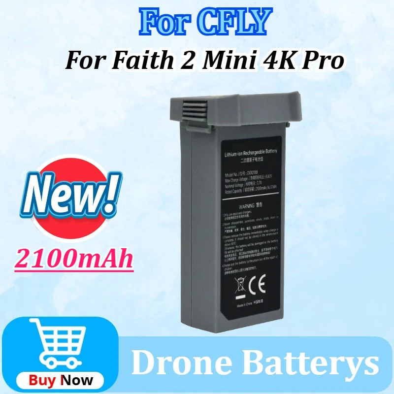 

Upgraded 7.7V 2100mAh for CFLY 2/2Pro/2SE/Mini Faith 2 Mini 4K Pro Drone RC Spare Parts Accessories Lipo Drone Flight Battery