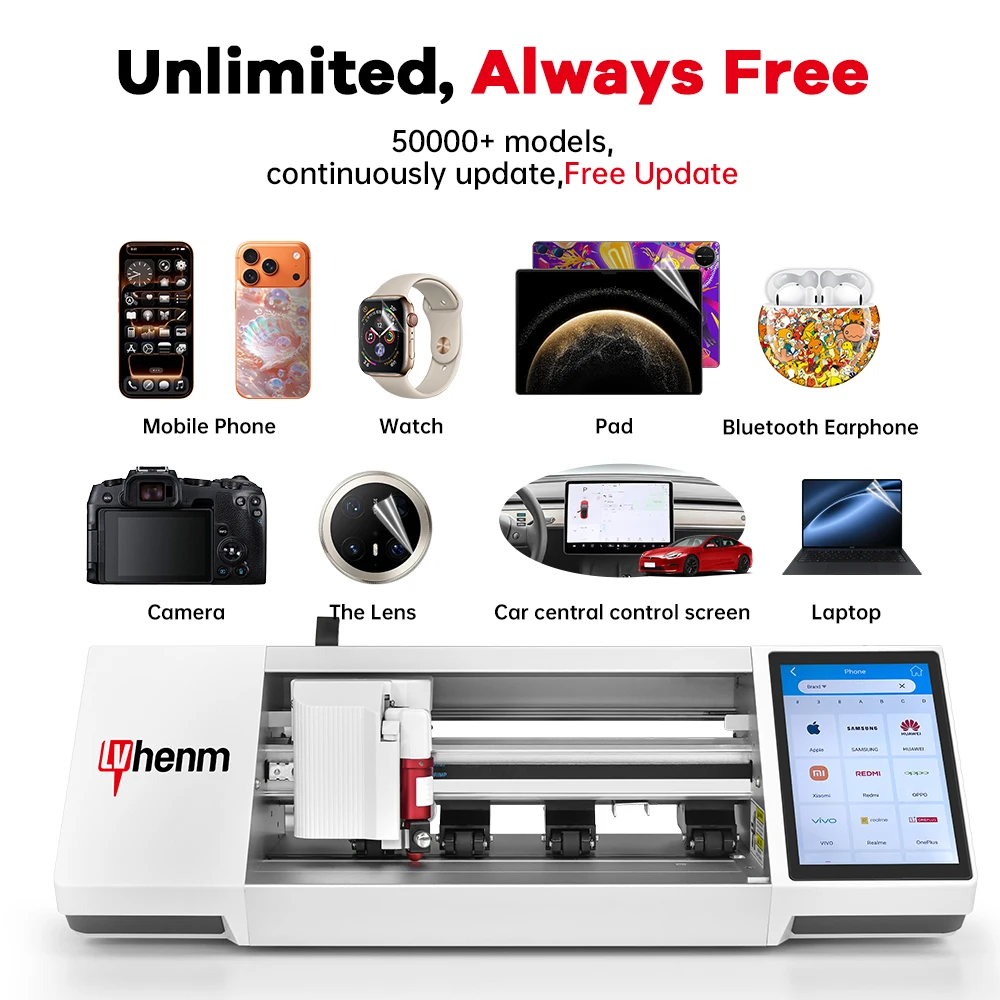 High Precision  9H TPU Hydrogel Nano Glass Cutter for Mobile Phone Front Film Back Skin Smart Watch & Camera Use