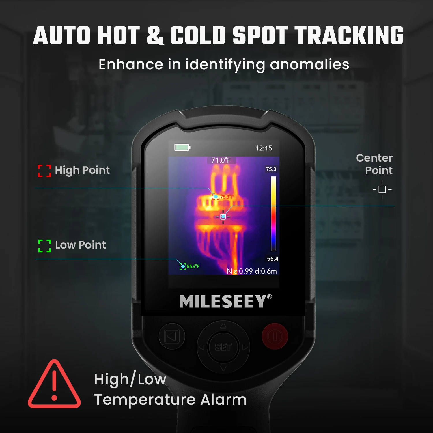 MILESEEY Thermal Camera TR10, 192*192 Thermal Imaging Camera, for Repair, PCB, Pipeline Detection, Electric Heating Inspect