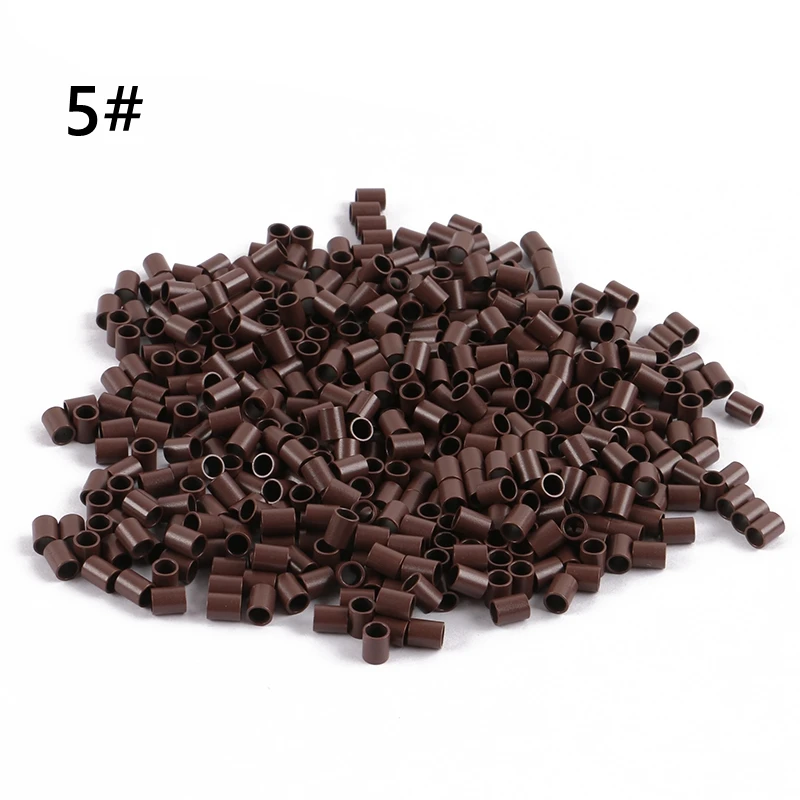 Easily Euro Locks 1000pcs 3629 x 4.5mm Micro copper Ring mini locks links 8 Color Options Straight Micro Beads for I TIP hair