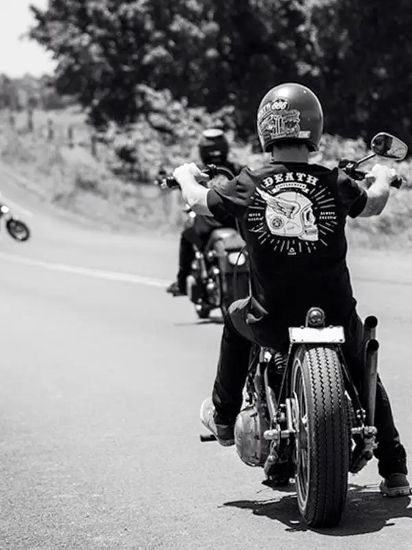 Men's Ro Heavy Motorcycle Workwear ort Sve T-irt Skeleton Head Fitn Hard Man Muscle pe Cotton round Ne Tee