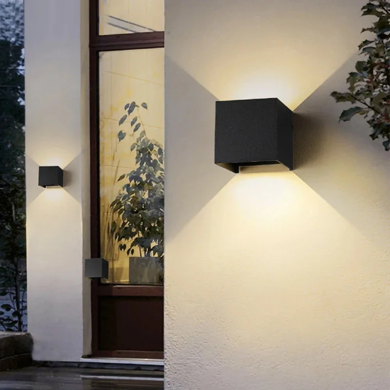 Waterproof Exterior and Indoor Lighting IP65 Porch and Garden Villa Garden 6W 12W AC85-265V Up and Down Glowing Light