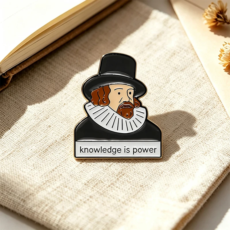 Cartoon Character Pins 4-style Enamel Metal Famous Character Quote Pin Metal Badge Brooch Jewelry Accessory Gift
