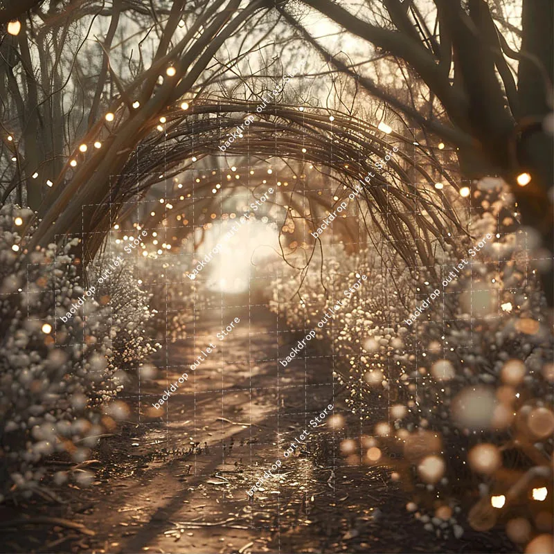 Mehofond 눈 숲 사진 배경 웨딩 풍경 장식 Photozone 생일 파티 초상화 배경