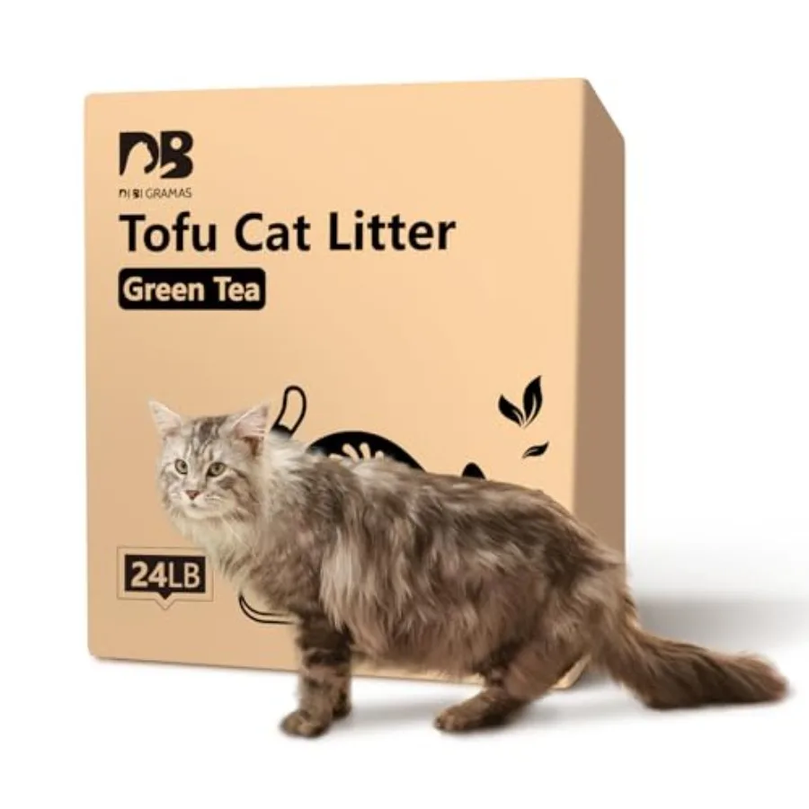 

Cat Litter 24LB/4 Packs Dust-Free Clumping Tofu Cat Litter Quickly Absorb Odors Toilet Can Flush Into The Toilet Pure Natural t