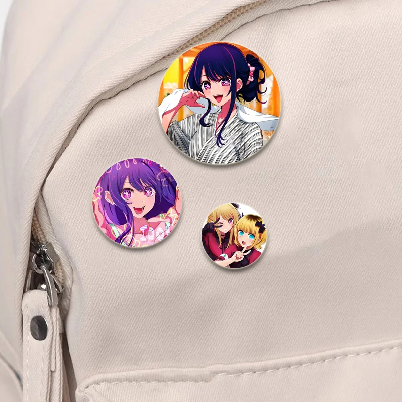 Ai Hoshino,Aquamarine Hoshino,Ruby Hoshino,Kana Arima,Mem-Cho Anime Badge Cartoon Cosplay Brooches for Clothes Backpack Jewelry