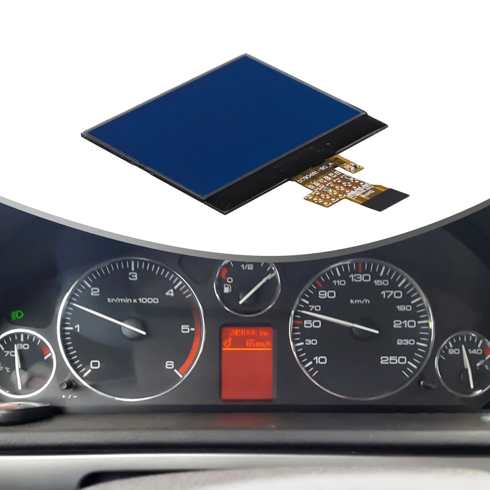 1 unidad de instrumentos de tablero de pantalla LCD para Peugeot 407 407SW 407 Coupe VDO A2C53119649 9658138580 piezas de repuesto de motor de coche