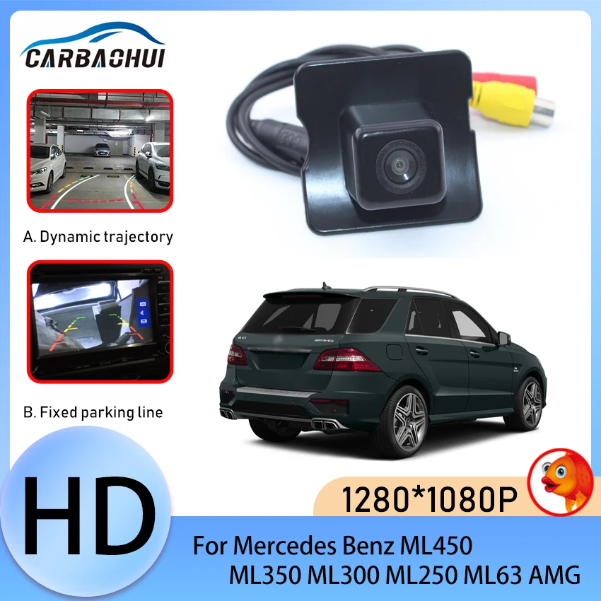 

170 Degree 1280x1080P HD Waterproof Vehicle Rear View Reverse Camera For Mercedes Benz ML450 ML350 ML300 ML250 ML63 AMG Car