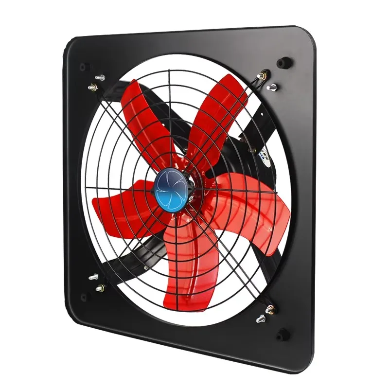 Industrial Window Mounted Axial Fan Steel Frame Ventilation Exhaust Fan 16 Blade 220-240V for Mining Container Data Center