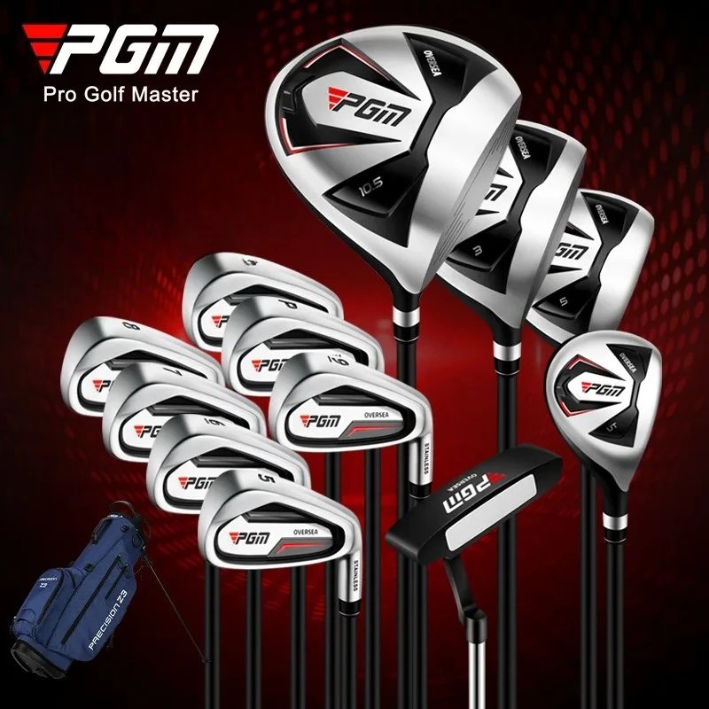 PGM Men Complete Golf Set Left & Right Hand 12-Piece Clubs With Golf Bag For Beginner Golfers Wholesale Supply