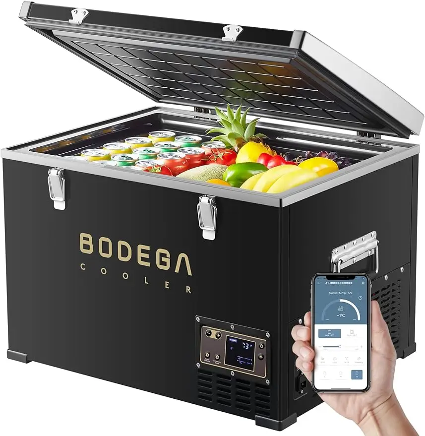 

BODEGACOOLER 12 Volt Car Refrigerator, 48Quart(45L) Car Fridge APP Control, -4℉-68℉ Portable Freezer Electric Cooler 12/24V DC 1