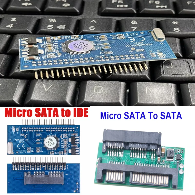 Micro SATA в IDE 44-контактная карта преобразования Micro Sata в SATA Удлинительный адаптер ПК Жесткий диск Параллельный в последовательный порт Карта расширения