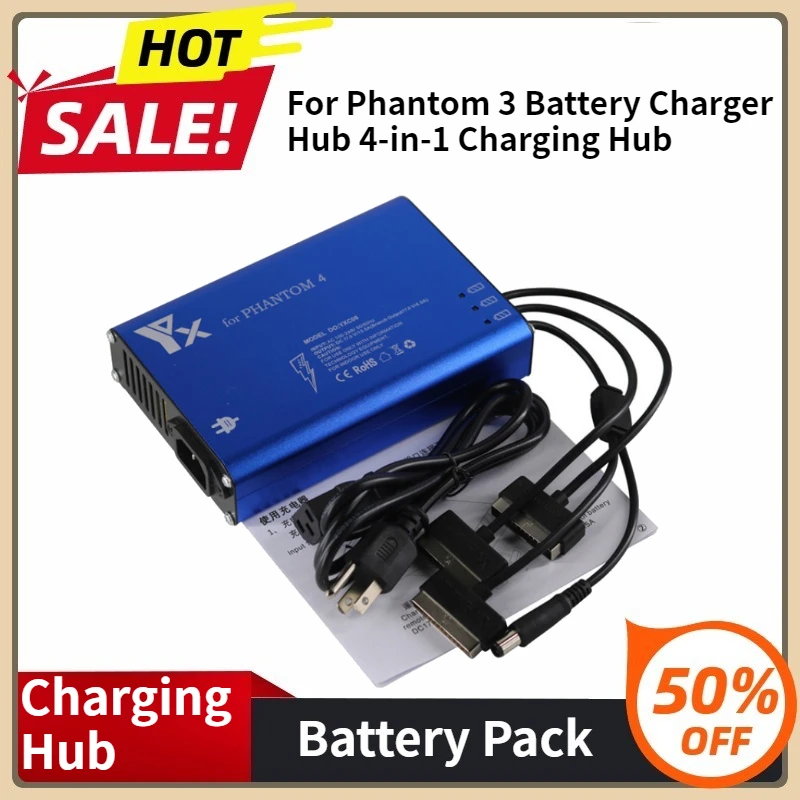 

Can Charge 3 Batteries Simultaneously for Phantom 3 Battery Charger Hub 4-in-1 Charging Hub Compatible Phantom 3 Battery Charger