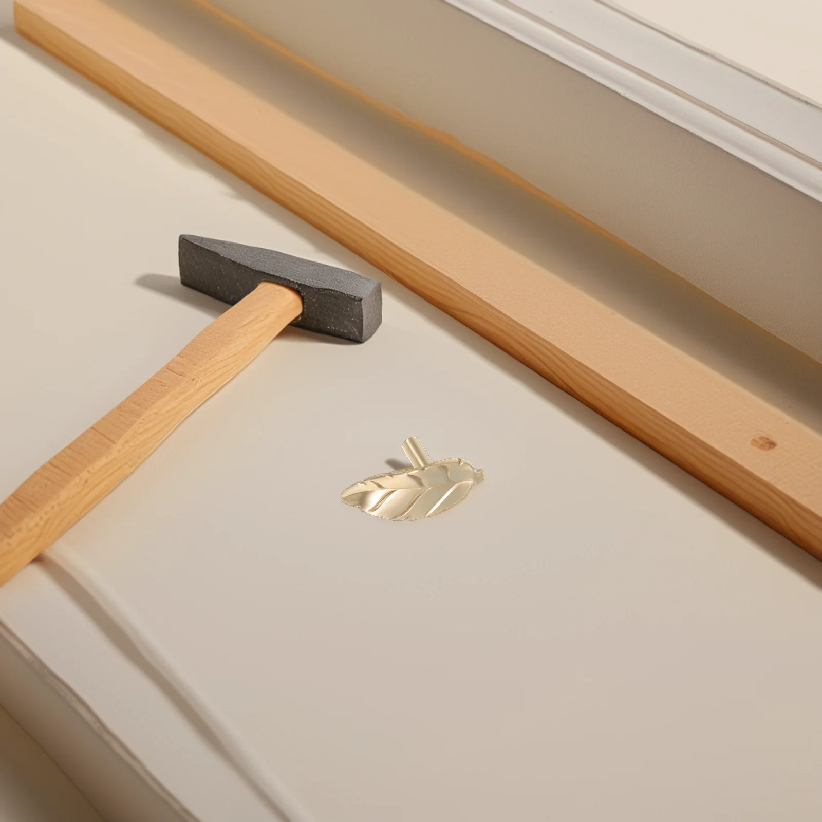 

Comfortable Grip Brass Leaf Pulls Gold Cabinet Handles for Furniture Vintage Coffee Cabinet Knob Dresser Drawer Knobs