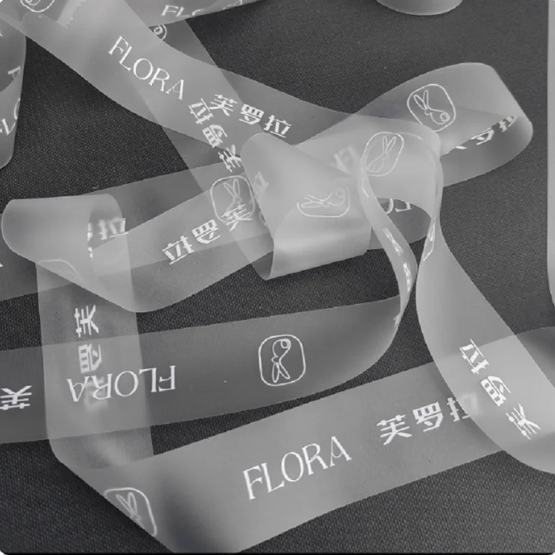 

brede transparante wasbare labels TPU-logo hot stamping aluminium platina goud zilver logo op maat bedrukte kleding