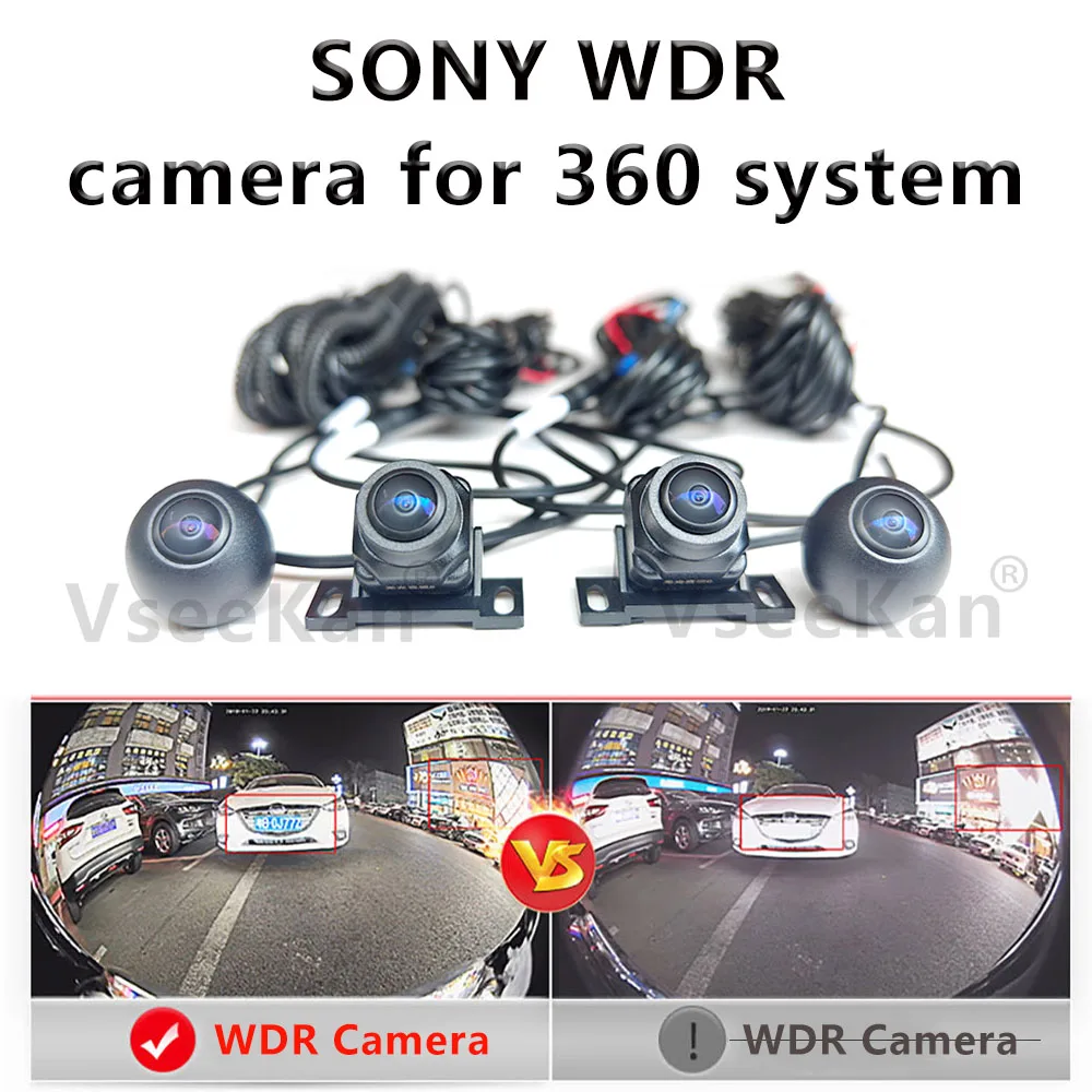 car 360 Panorama System 1080P WDR Technology camera For car Android multimedia systems with built-in 360 camera function