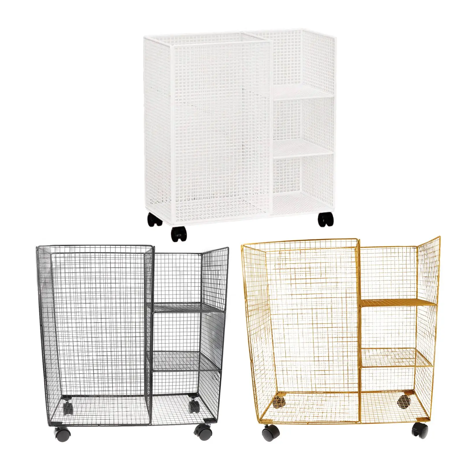 

Стеллаж для хранения коврика для йоги, держатель для тренажерного зала, экономия места на колесиках, 3-слойная универсальная тележка, органайзер для блоков для йоги, гири