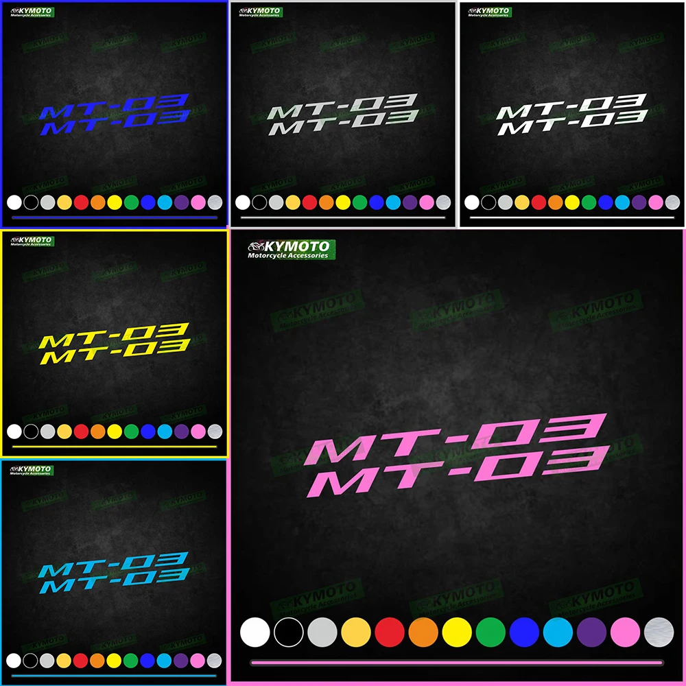 

For YZF MT-03 MT03 motorcycle accessories decals fairing decoration helmet fuel tank engine logo reflective sticker