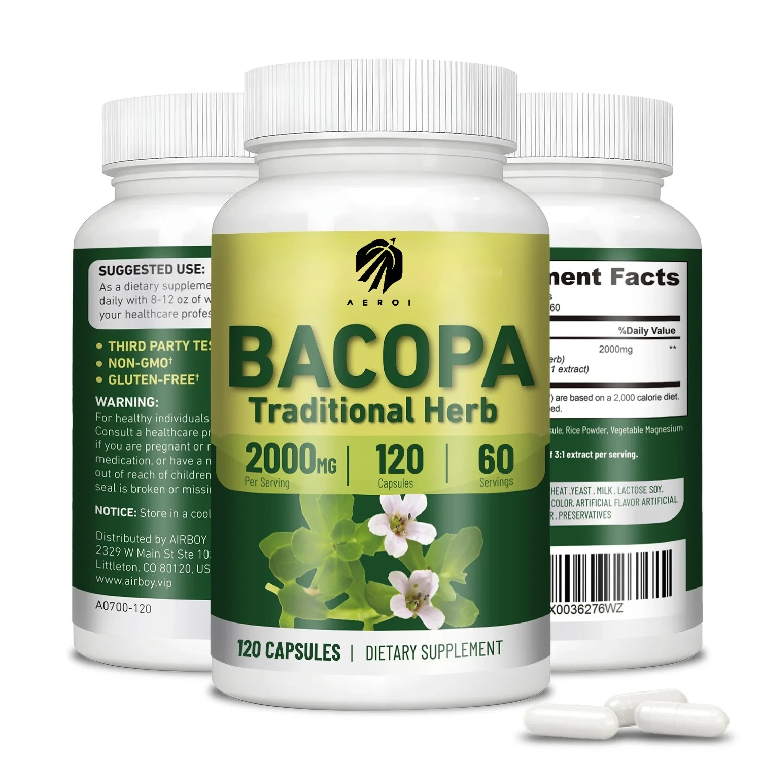 

Bacopa Monnieri Extract for Brain Health Boosts Cognitive Performance Focus Enhances Energy And Stamina Natural Supplement