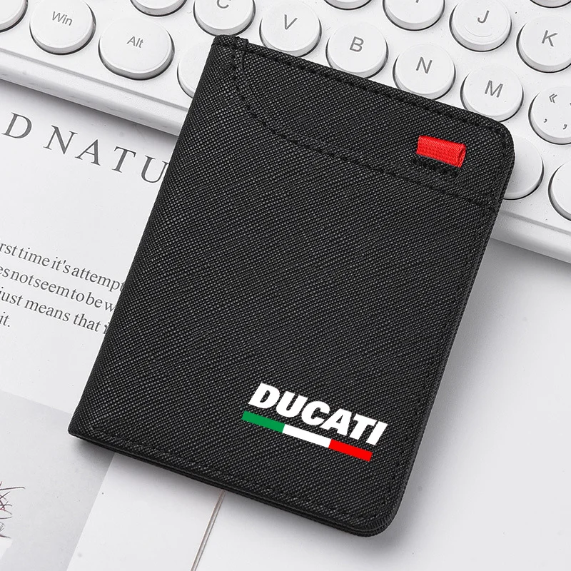 

Men's Wallet Vertical Multi Card Small Wallet Driver's License Student Change Bag Card Bag for Ducati Monster Panigale Diavel V4