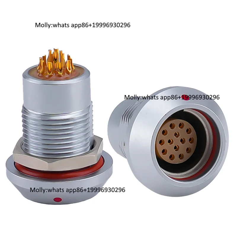 

ODM OEM HHG Sealed Vacuumtight Fixed Socket B Series 00B-3B IP68 Push-Pull Self-Latching Brass High Pressure 30 Bar Connectors