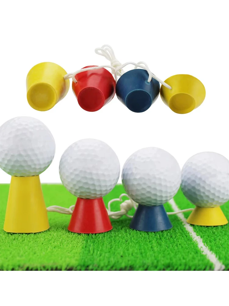 Tees golfowe 4 w 1 o różnych wysokościach, gumowe tees golfowe zimowe, tees do drivera, do treningu na domowej placówce golfowej, do ćwiczeń na zewnątrz, tees golfowe do sportów na świeżym powietrzu. — zdjęcie 2