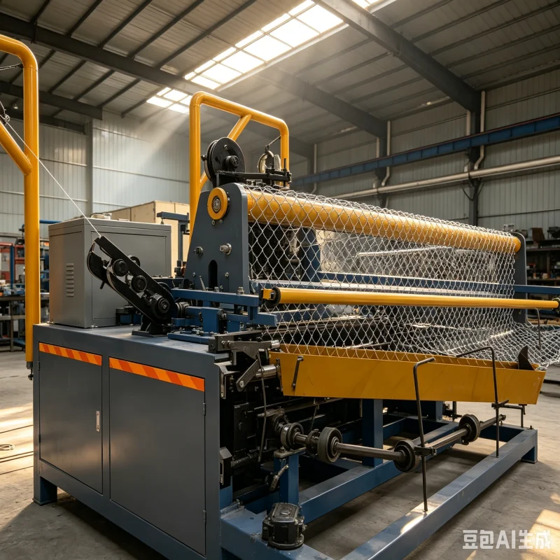 Industrial Diamond Mesh Machine For Seamless Weaving Of Double Strand Core Wire Used In High Stress Guardrail Arrays