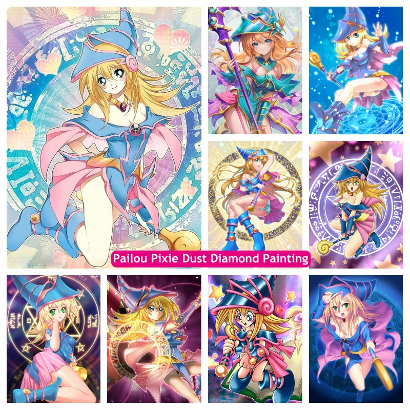 Dark Magician Girl Yu-Gi-Oh Duel Monster Anime AB Diamond Painting Japan Cartoon Diy Handwork Cross Stitch Home Decor