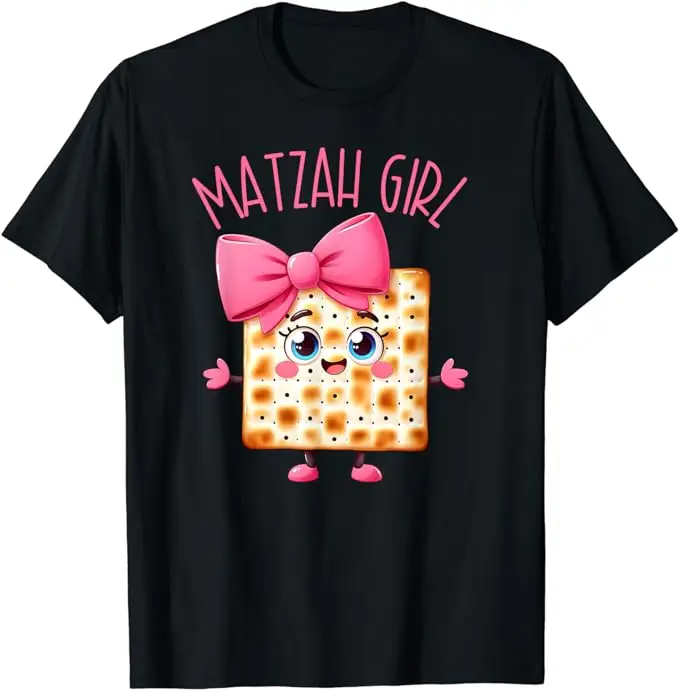 Matzah Girl Happy Passover Jewish Pesach Seder Afikoman Girl T-Shirt Cute Passover Festival Jewish Holiday Clothes Cute Tee Tops