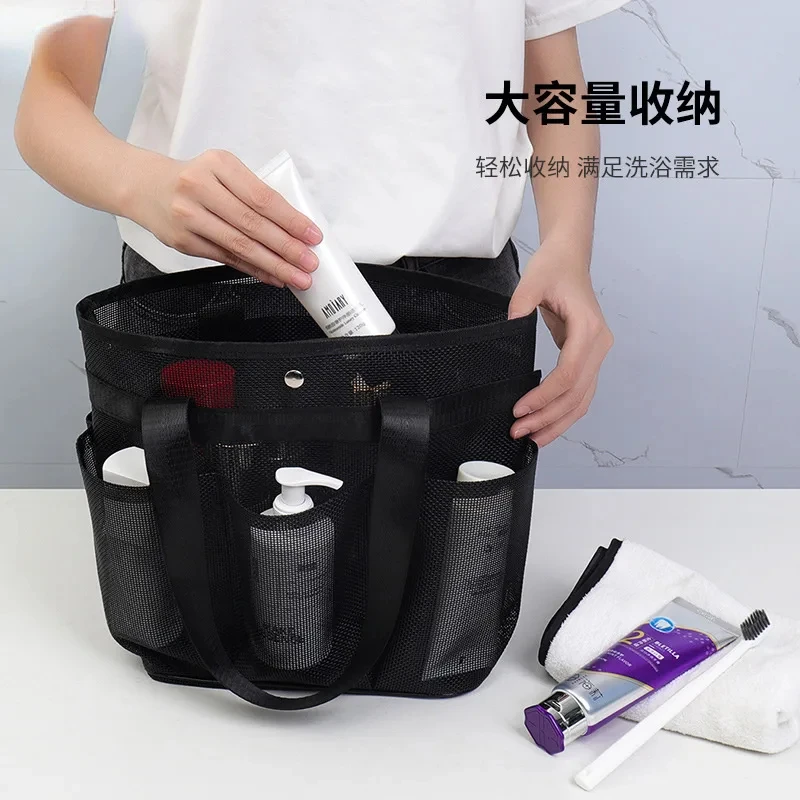 Borse da nuoto di grande capacità Cestino per doccia Borsa da bagno portatile Borse a tracolla per separazione asciutta e bagnata Borsa da palestra sportiva
