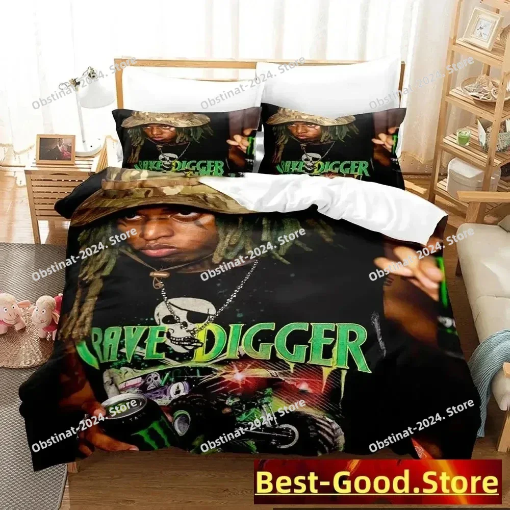

3D Print Zillakami Rapper Bedding Set Boys Girls Twin Queen King Size Duvet Cover Pillowcase Bed boys Adult Home Textileextile