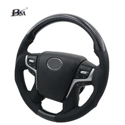 For Toyota Land Cruiser LC FJ200 PRADO FJ150 Vellfire 30 2016 2017 2018 2019 2020 2021 2022  2023 Custom hydrodip Steering Wheel