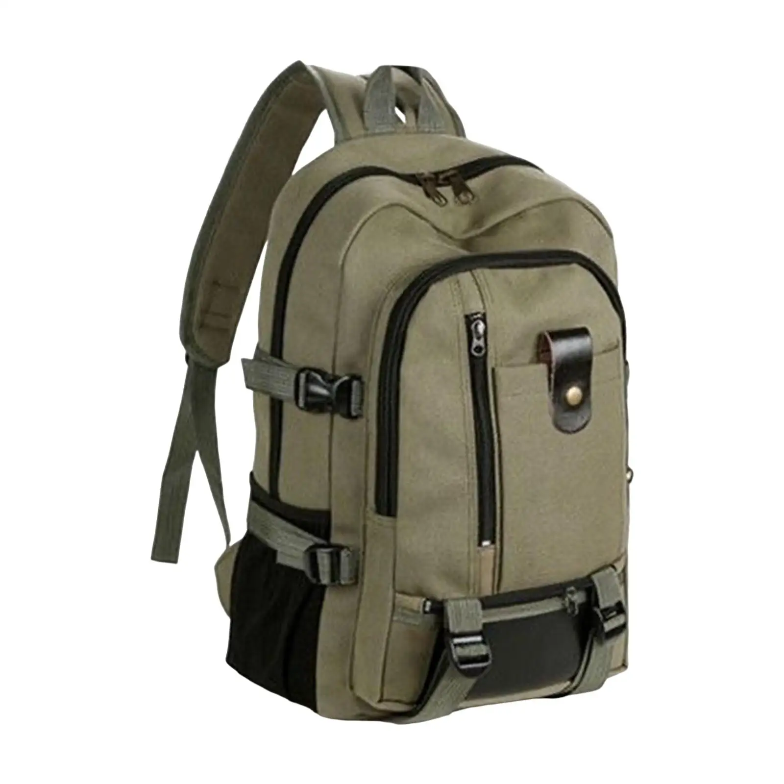 Grand sac à dos de voyage en toile, sac pour ordinateur portable, idéal pour les affaires et l’université, résistant à l’eau, sac à dos de jour, organiseur pour ordinateur de 15 pouces, confortable.