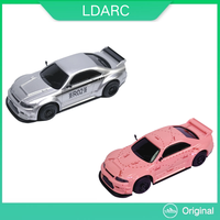 LDARC R02 1:64 Scale Mini RC Car RTR/BNR, Tabletop Remote Control Sports Car for Desktop Racing, Toy Gift for Adults & Kids