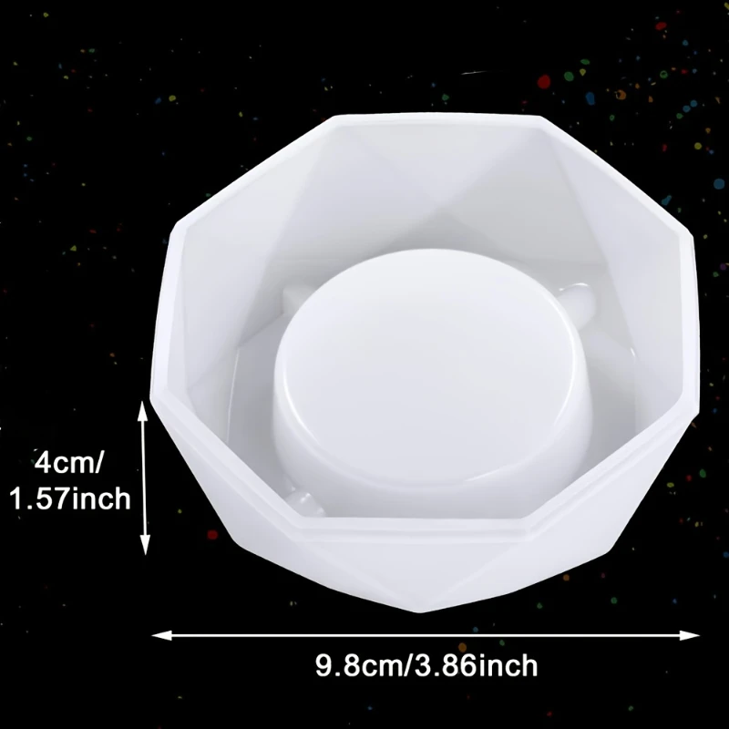 قالب من السيليكون منفضة سجائر الراتنج قالب القلب مربع DIY بها بنفسك الراتنج الأشعة فوق البنفسجية كريستال الايبوكسي الحرف كريستال منفضة سجائر ديكور المنزل #6