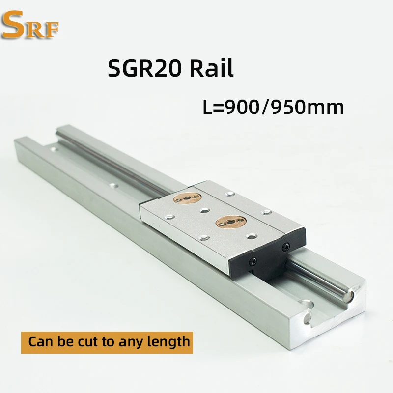 

Wood working machinery aluminum profile built in double axis linear guide SGR20 roller slide rail L=900/950mm SGB20 wheel block