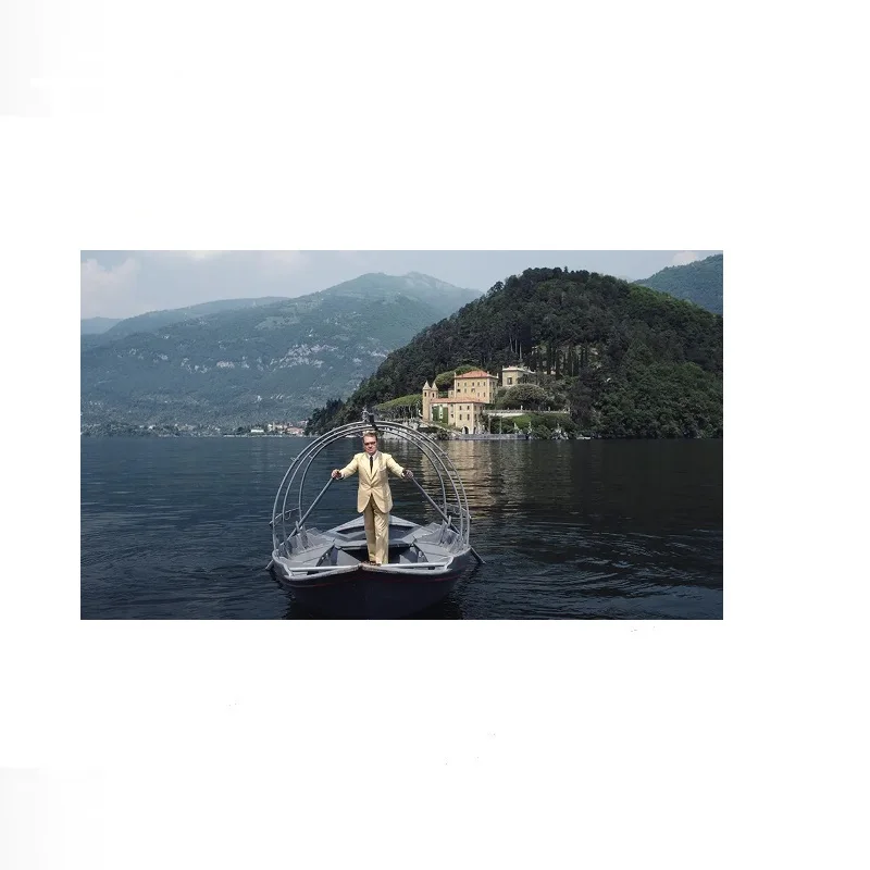 Slim Aarons Count Guido Monzino, Italy, Estate Edition, Print Art Canvas Poster,Living Room , Home Wall Decor Picture