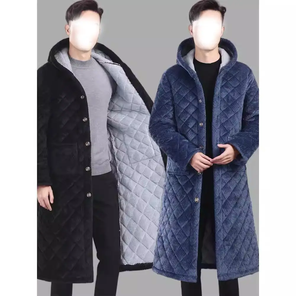 

Мужская утепленная куртка-жакет из хлопка с подкладкой, теплая верхняя одежда, свободный крой, длинные рукава, наполнитель из полиэфирного волокна, весенняя повседневная...